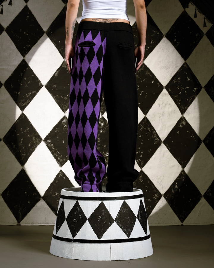 Amethyst Harlequin Knit Pants