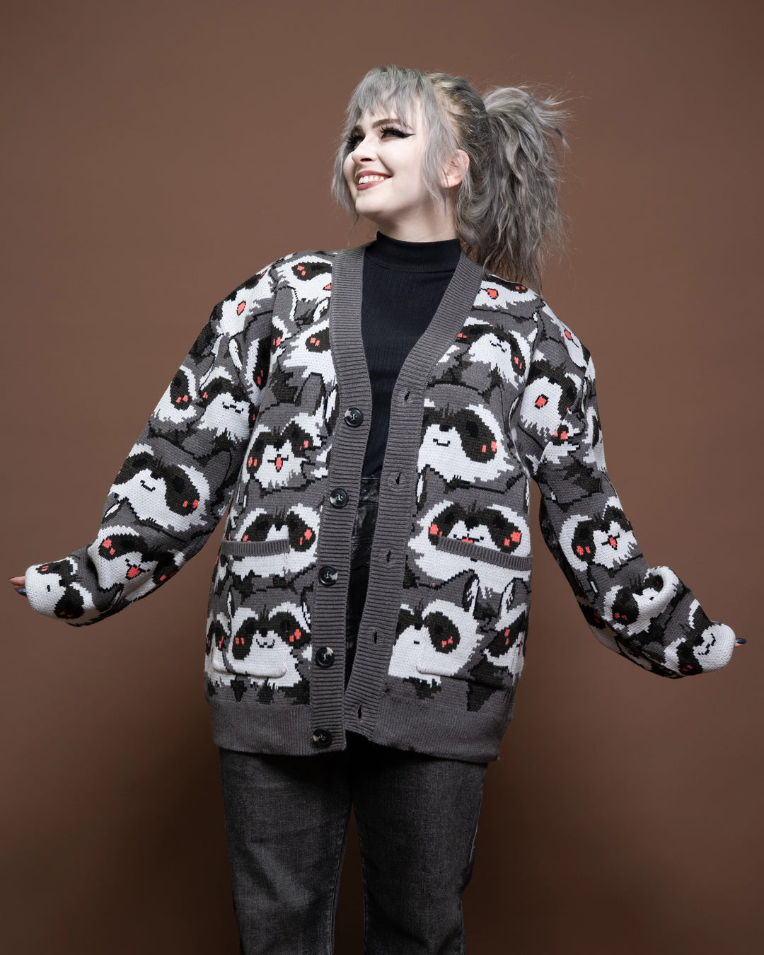 Nice Racc-oon Cardigan – Steady Hands Nice Racc-oon Cardigan – Steady Hands