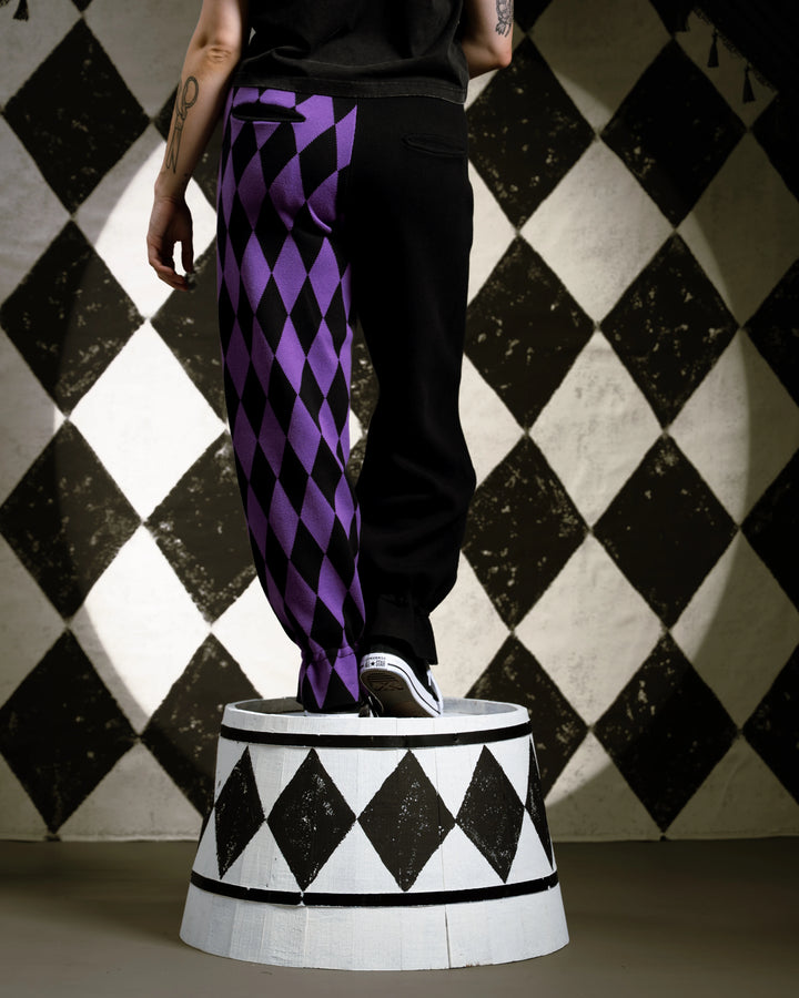 Amethyst Harlequin Knit Pants
