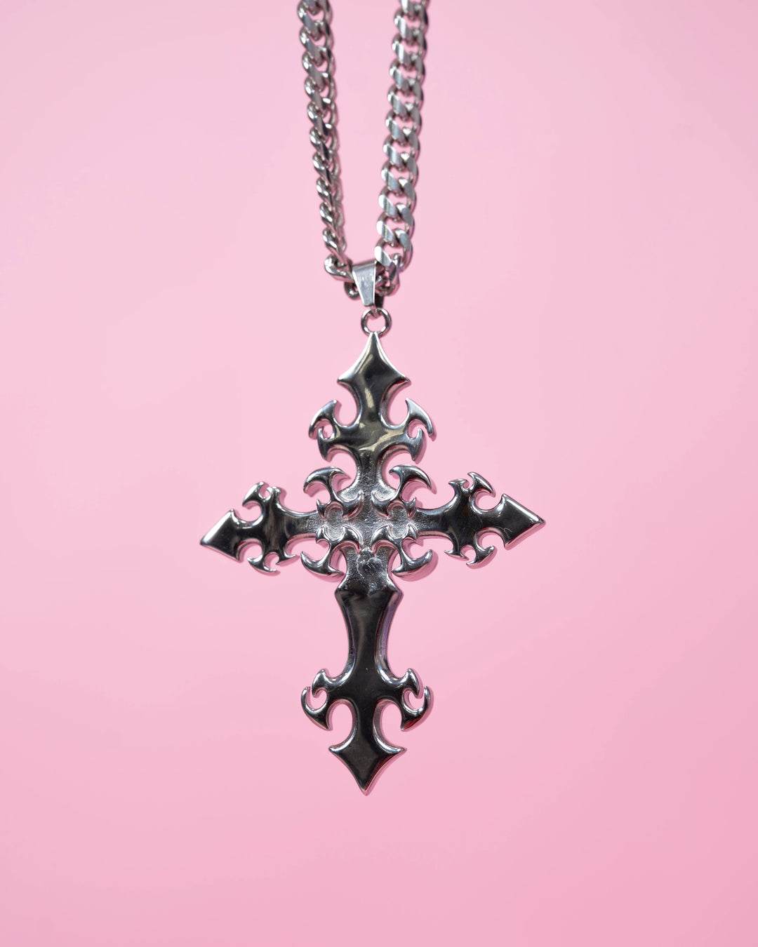 Cyber Cross Necklace