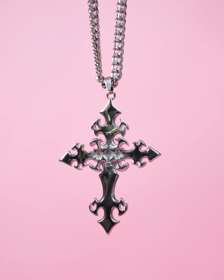 Cyber Cross Necklace