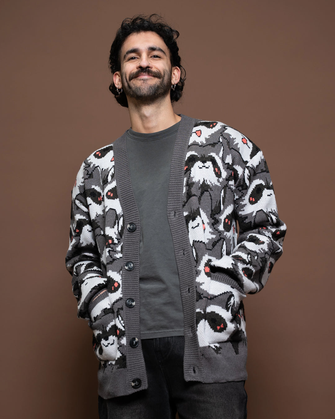 Nice Racc-oon Cardigan