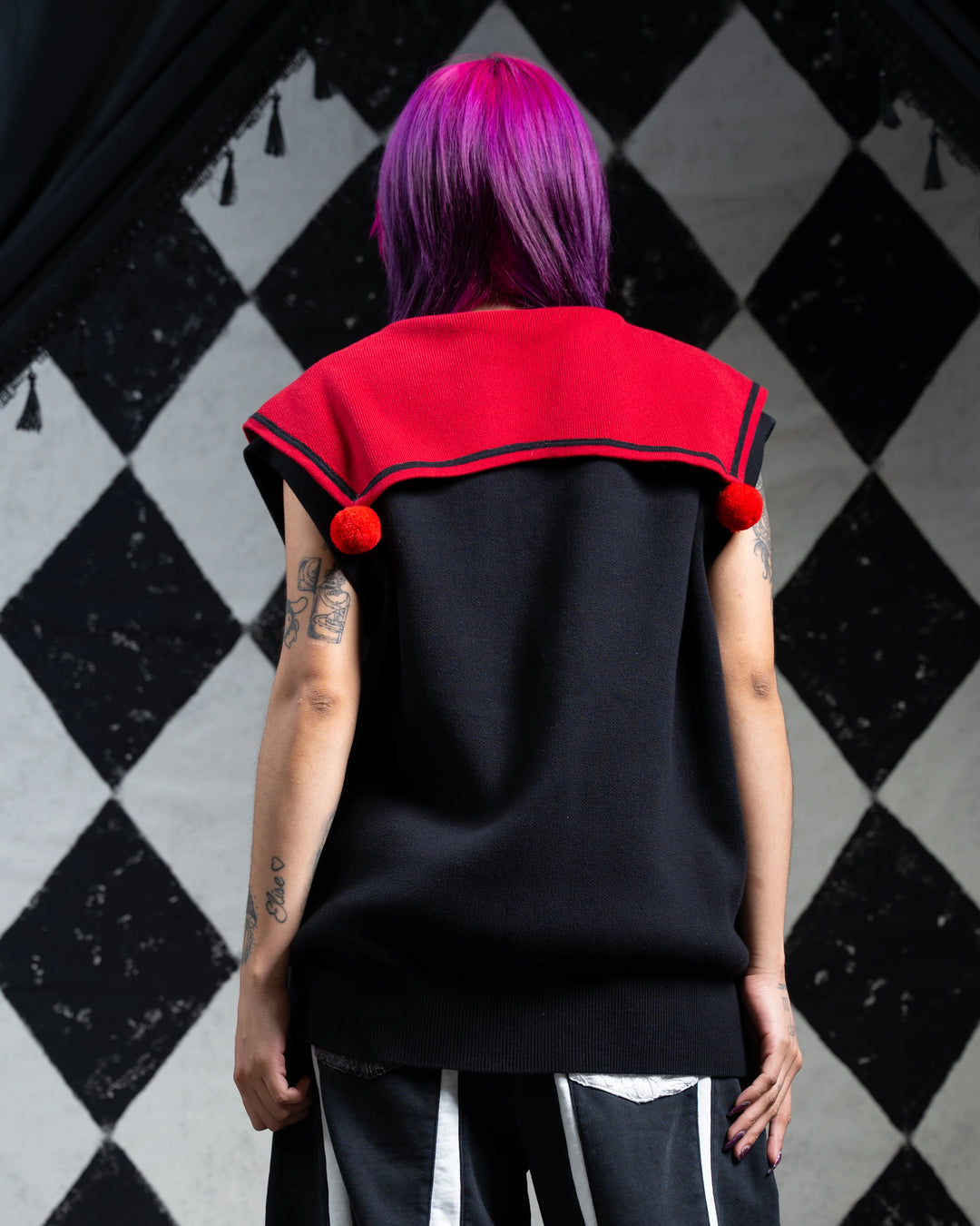 Crimson Harlequin Vest