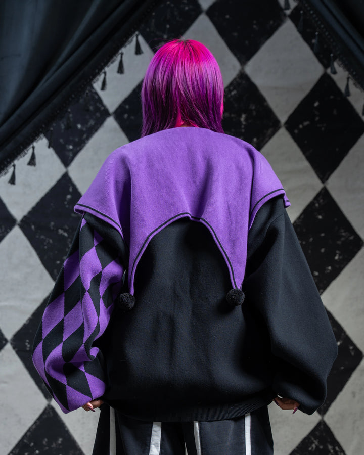 Amethyst Harlequin Cardigan