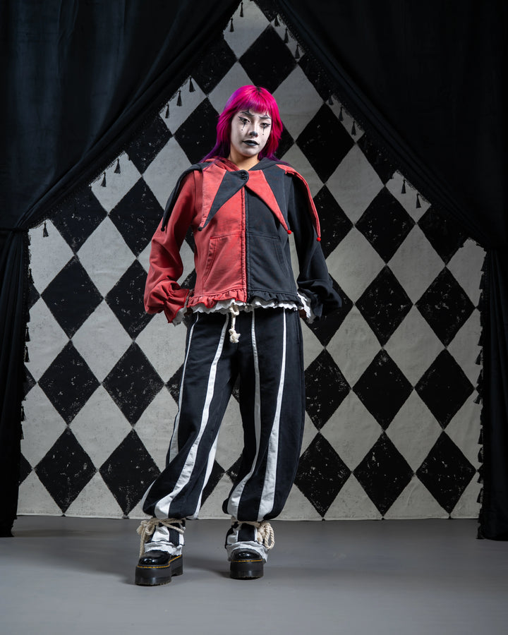 Crimson Jester Collar Hoodie