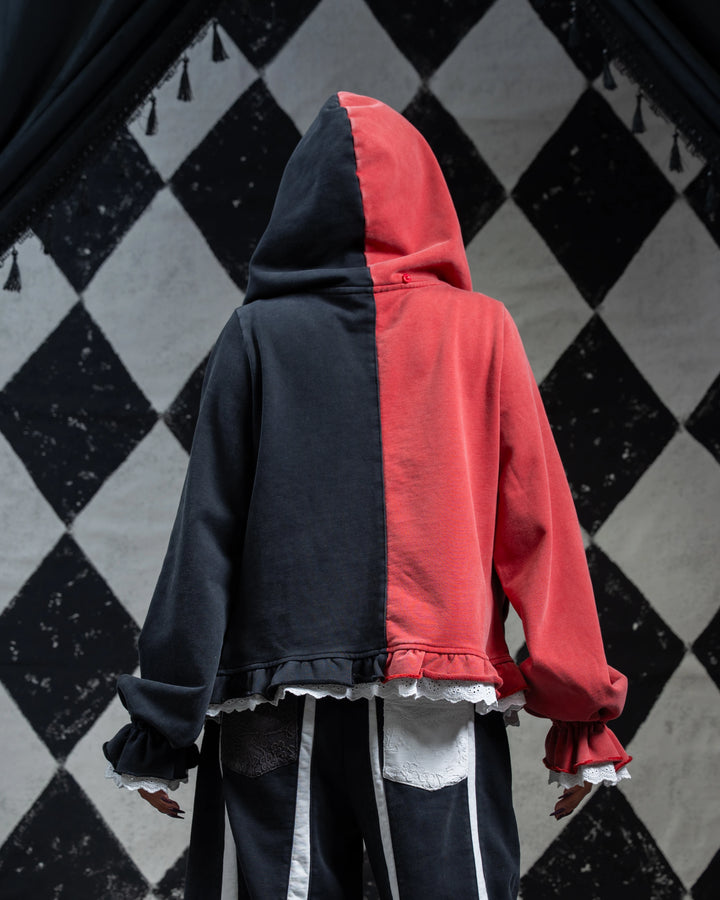 Crimson Jester Collar Hoodie