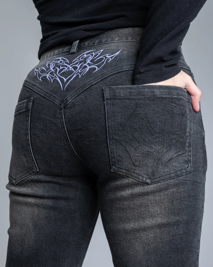Medium Rise Tramp Stamp Jeans