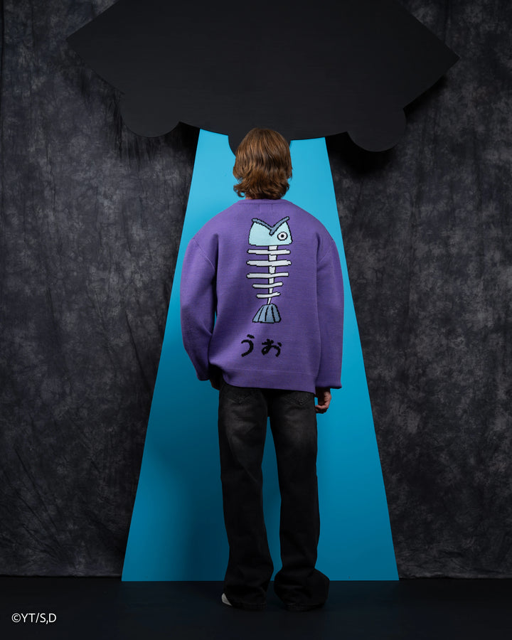 Purple Fish Sweater