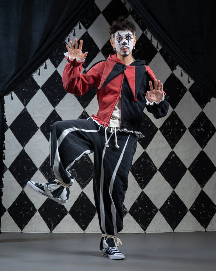 Crimson Jester Collar Hoodie
