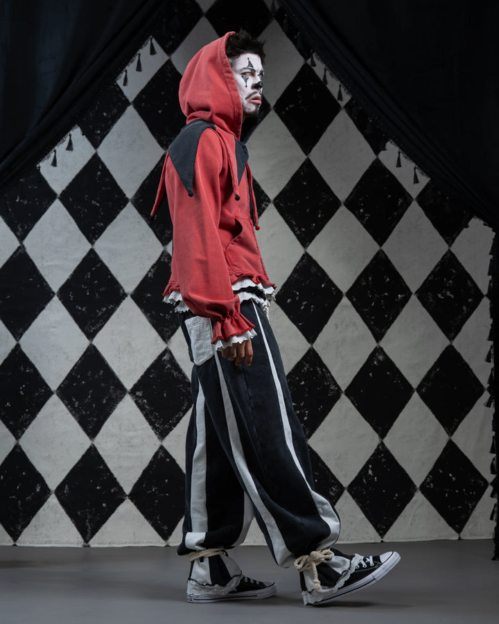 Crimson Jester Collar Hoodie