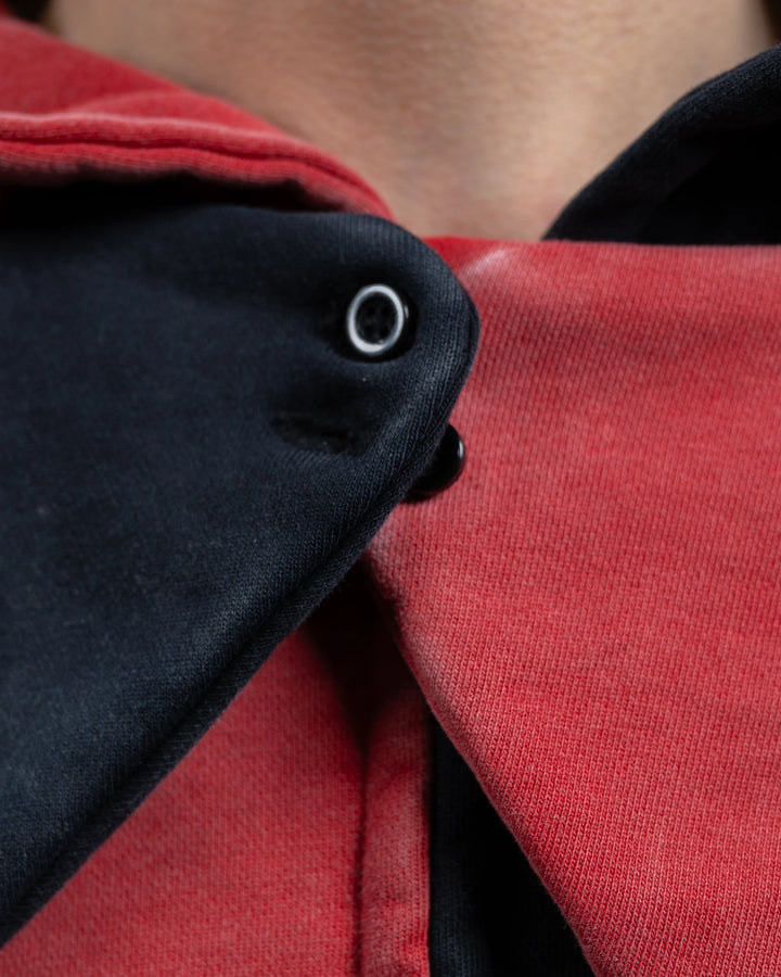 Crimson Jester Collar Hoodie