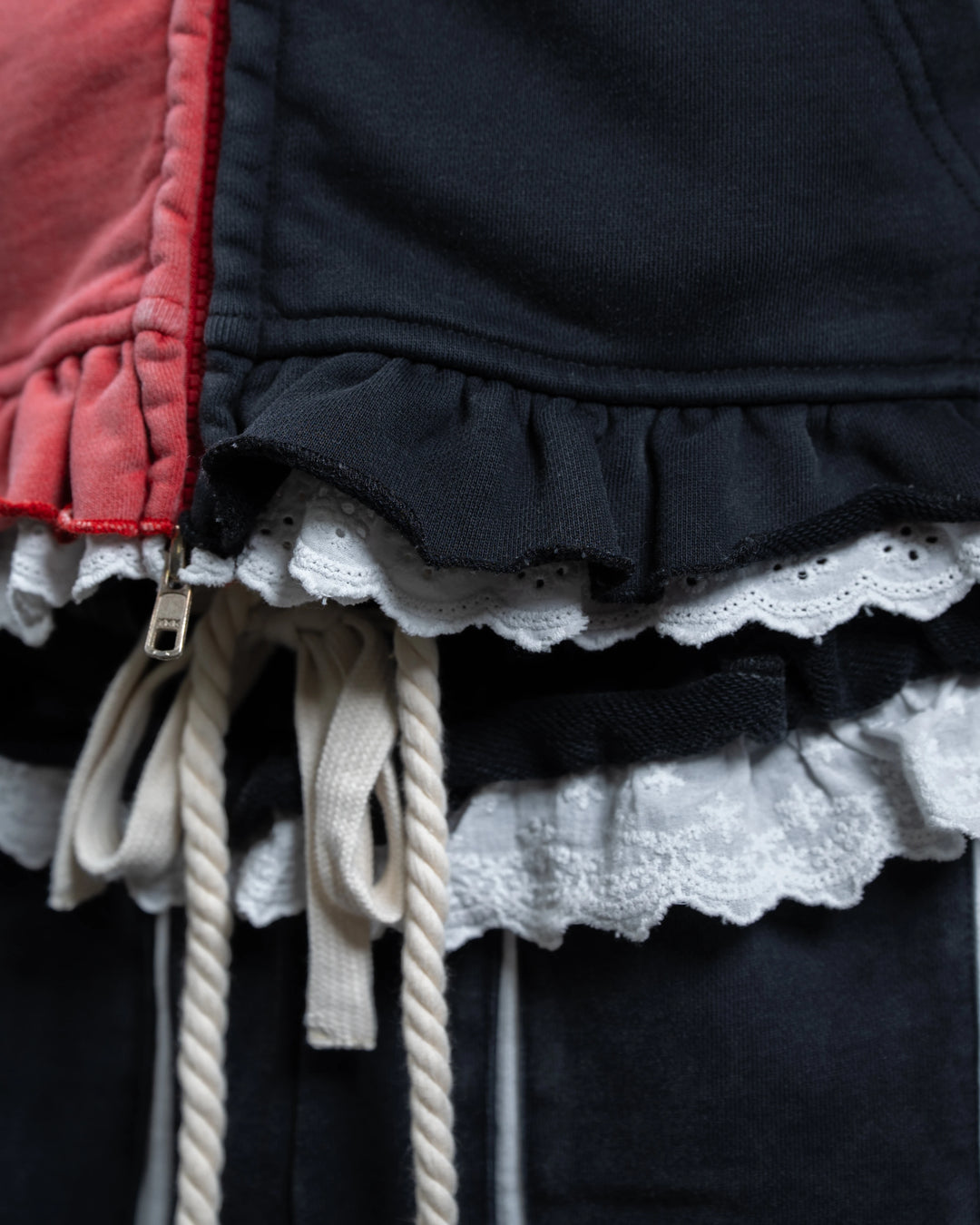 Crimson Jester Collar Hoodie