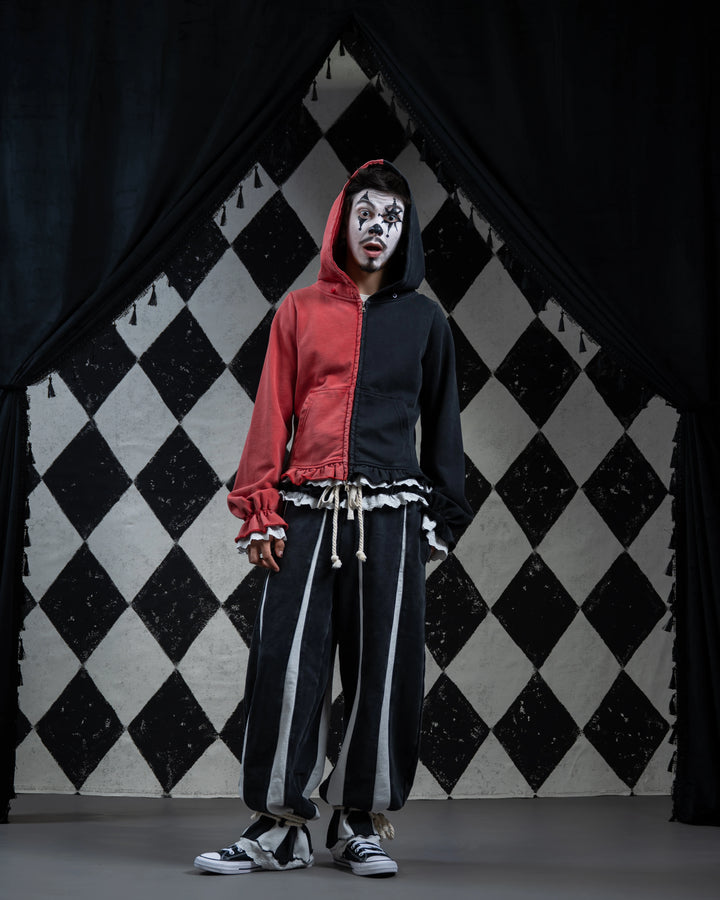 Crimson Jester Collar Hoodie