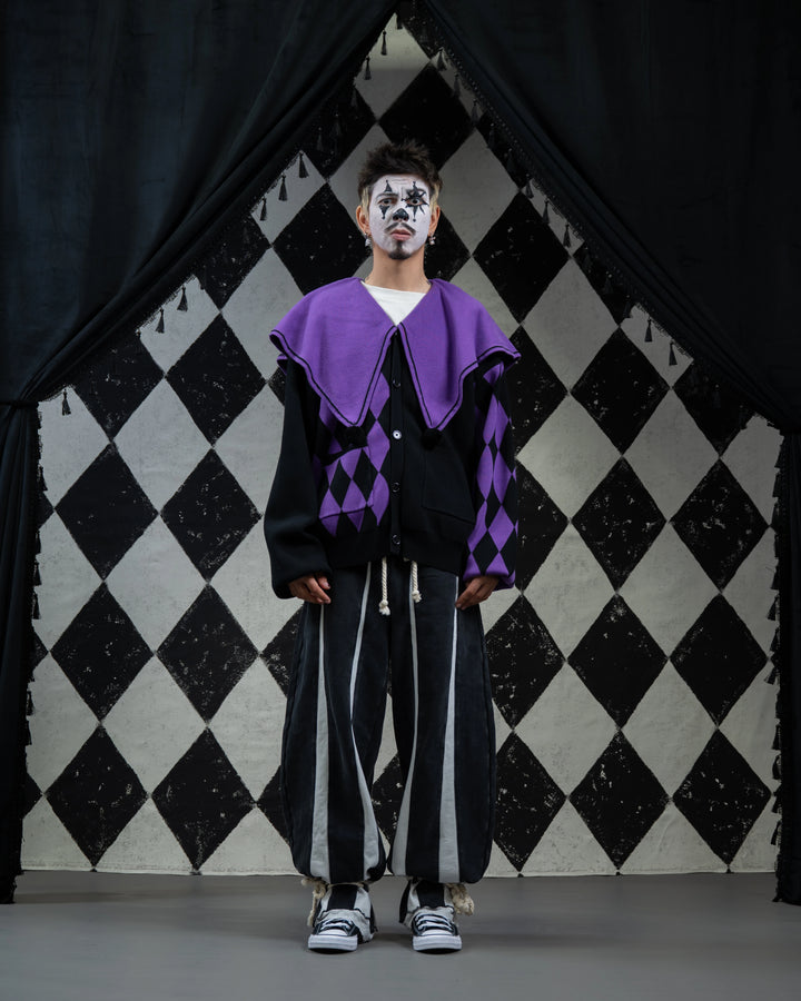 Amethyst Harlequin Cardigan
