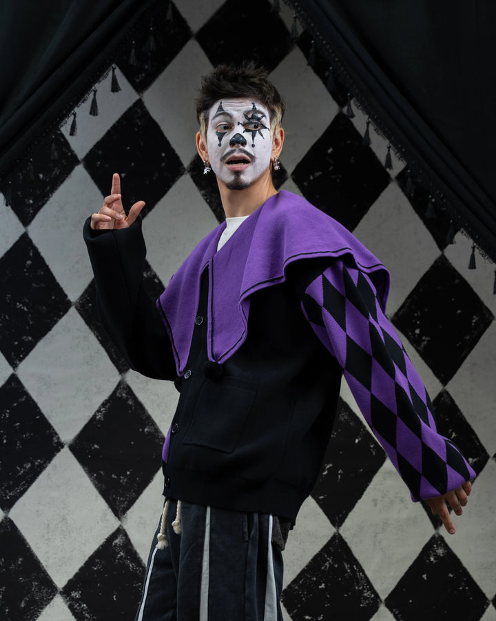 Amethyst Harlequin Cardigan