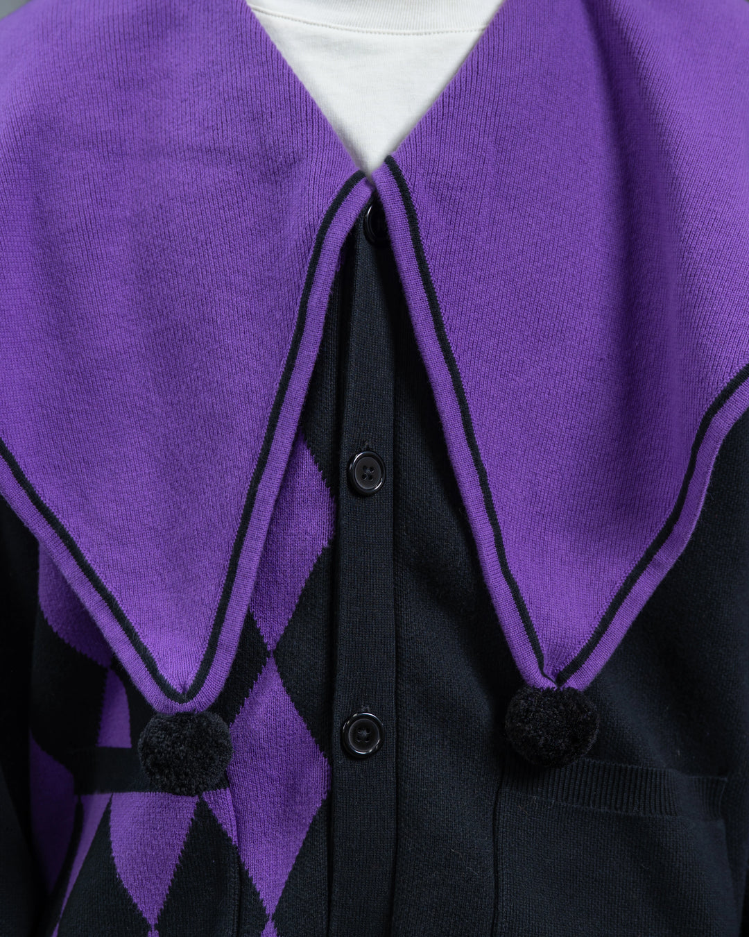 Amethyst Harlequin Cardigan