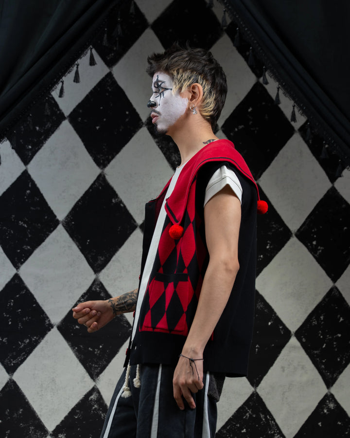 Crimson Harlequin Vest