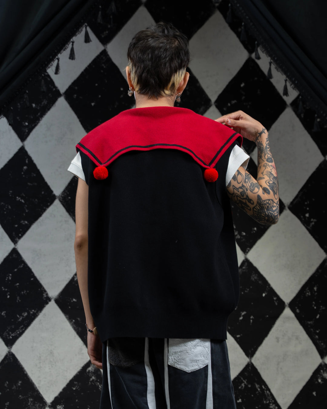 Crimson Harlequin Vest