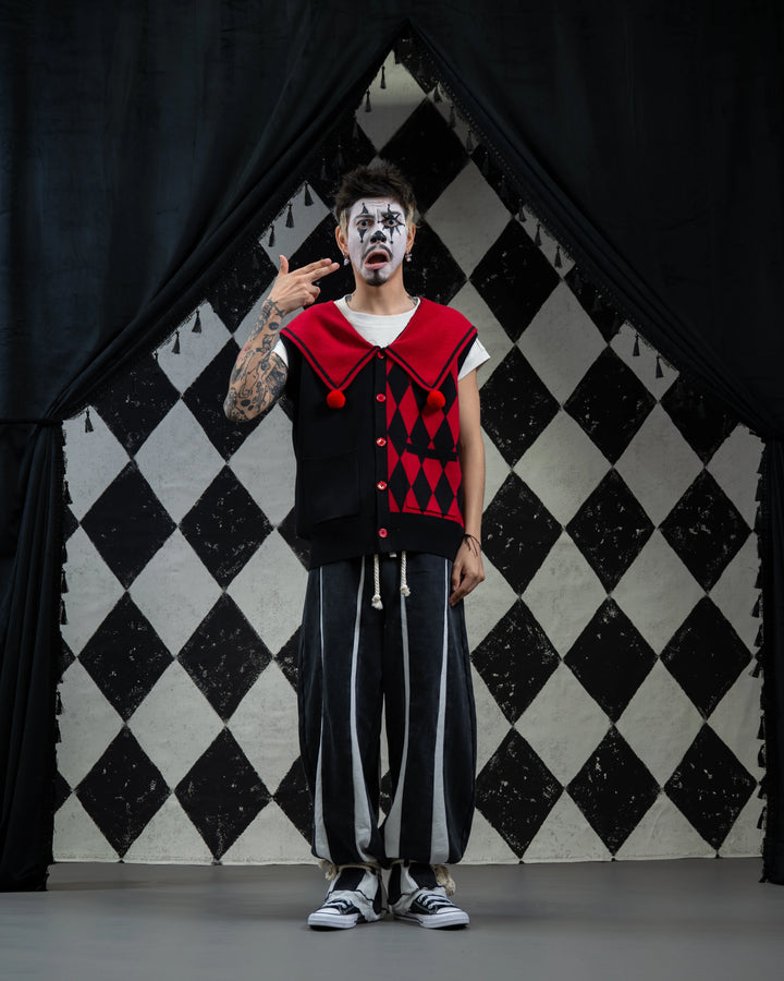 Crimson Harlequin Vest