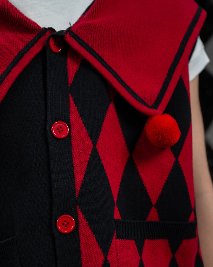 Crimson Harlequin Vest