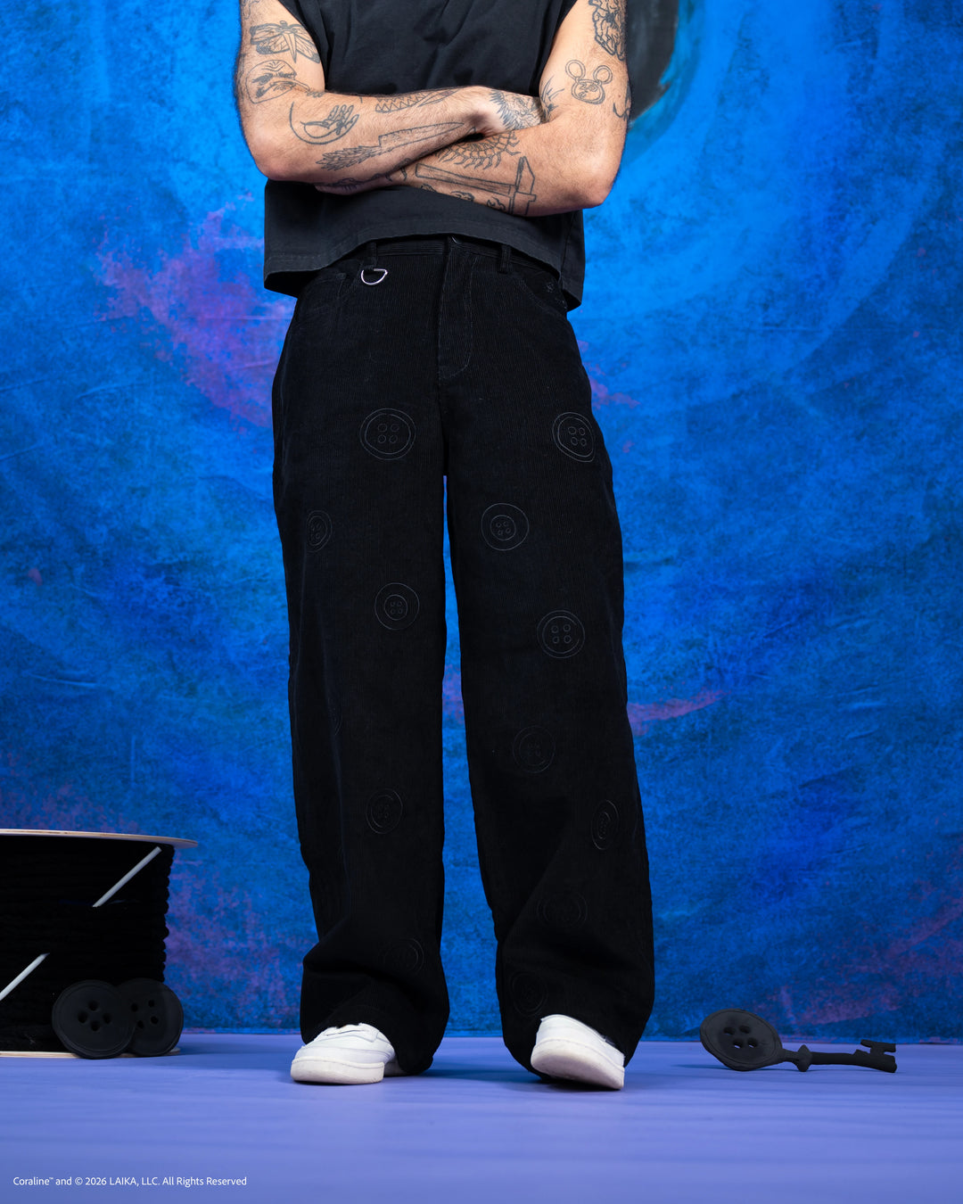 Button Corduroy Pants