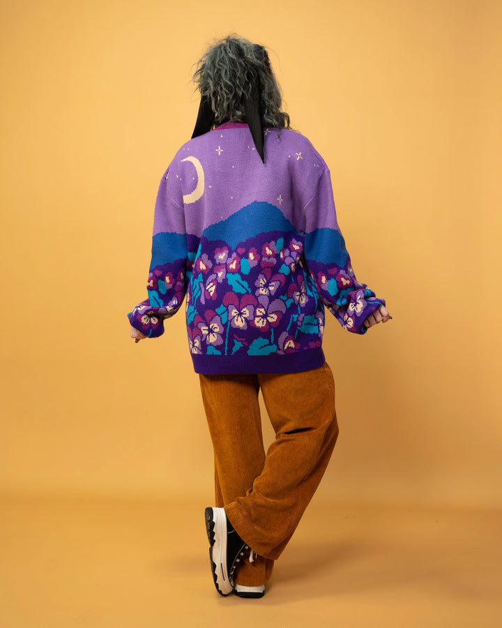 Violet Floral Cardigan