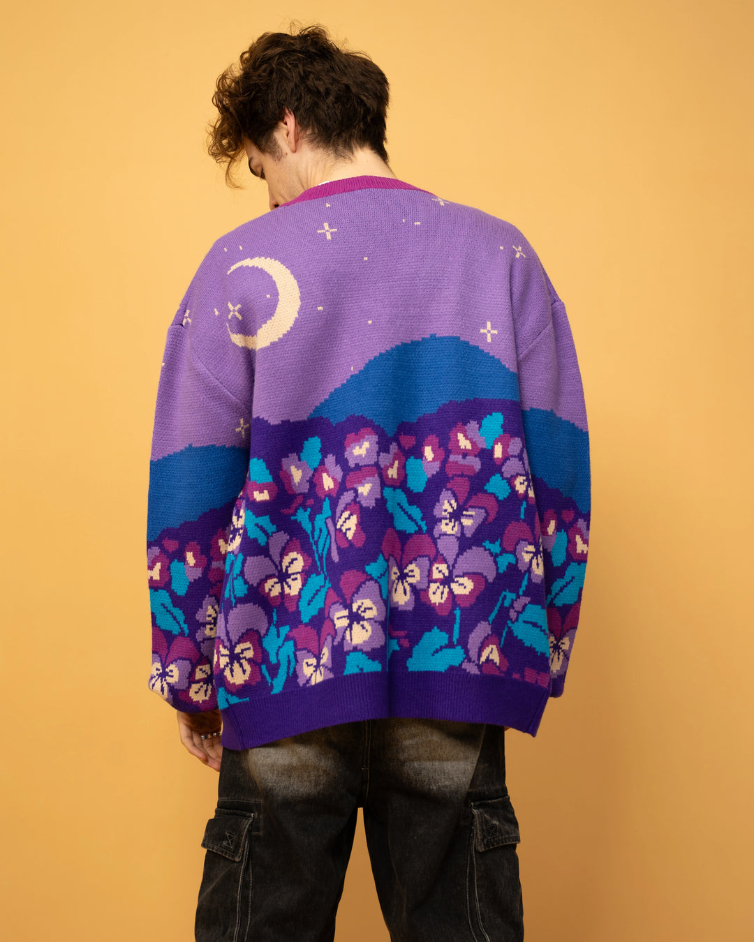 Violet Floral Cardigan