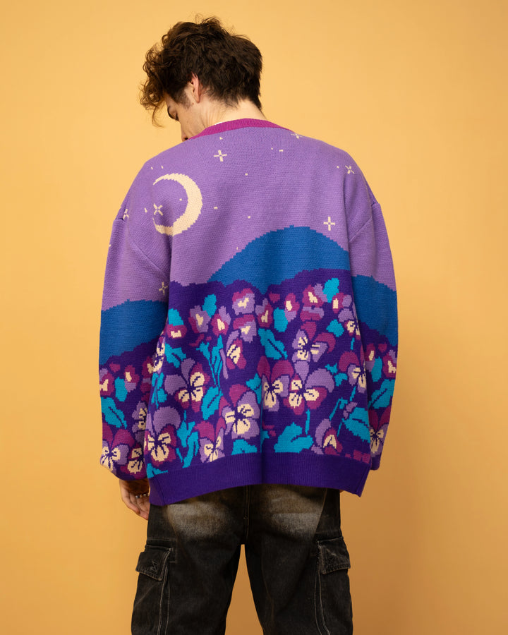 Violet Floral Cardigan