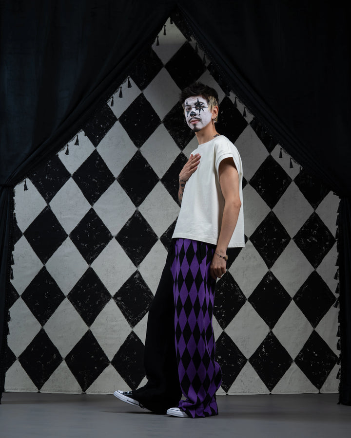 Amethyst Harlequin Knit Pants