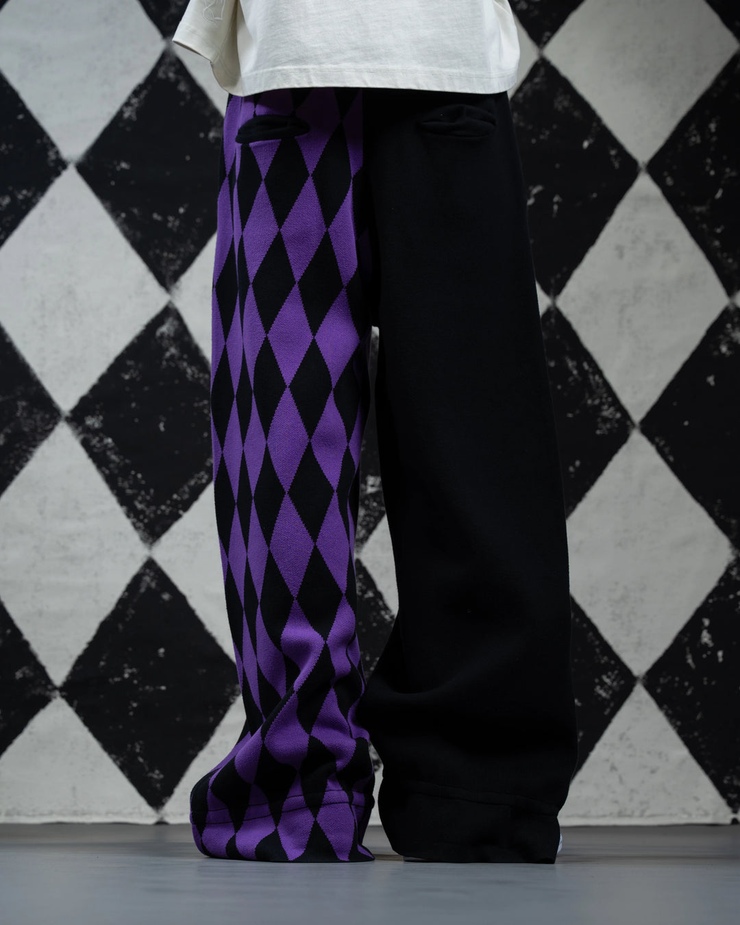 Amethyst Harlequin Knit Pants