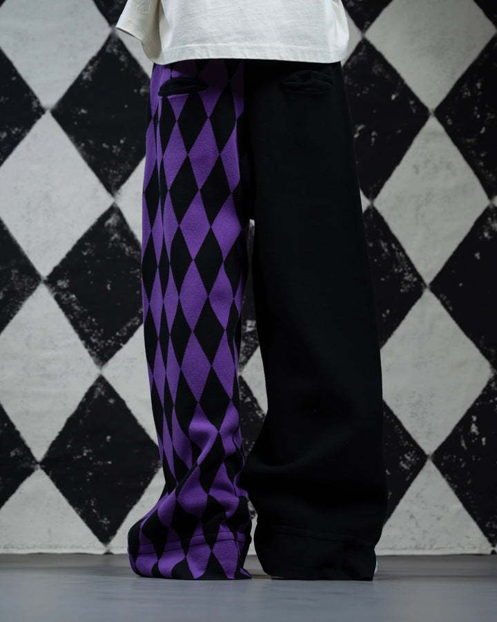 Amethyst Harlequin Knit Pants