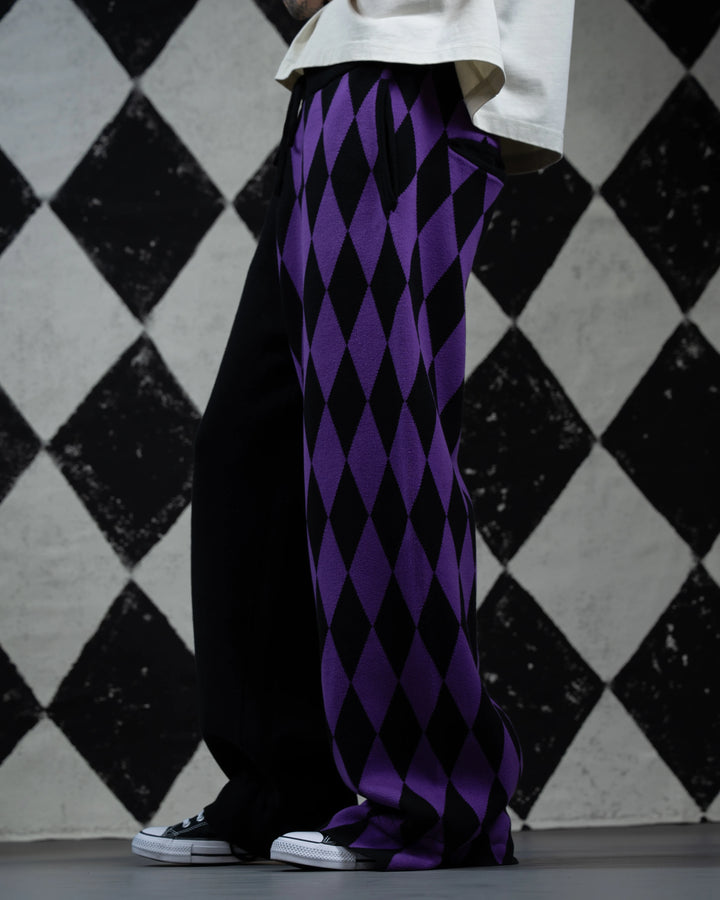Amethyst Harlequin Knit Pants