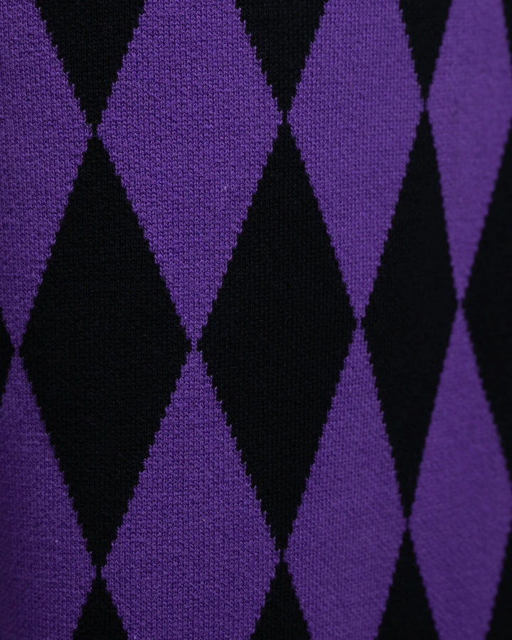 Amethyst Harlequin Knit Pants