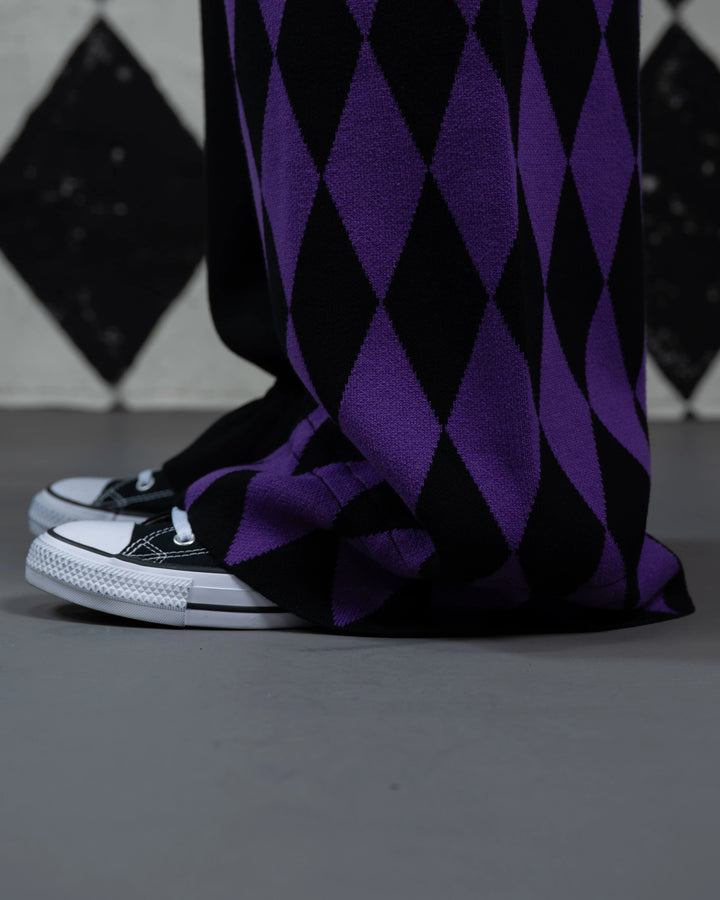 Amethyst Harlequin Knit Pants