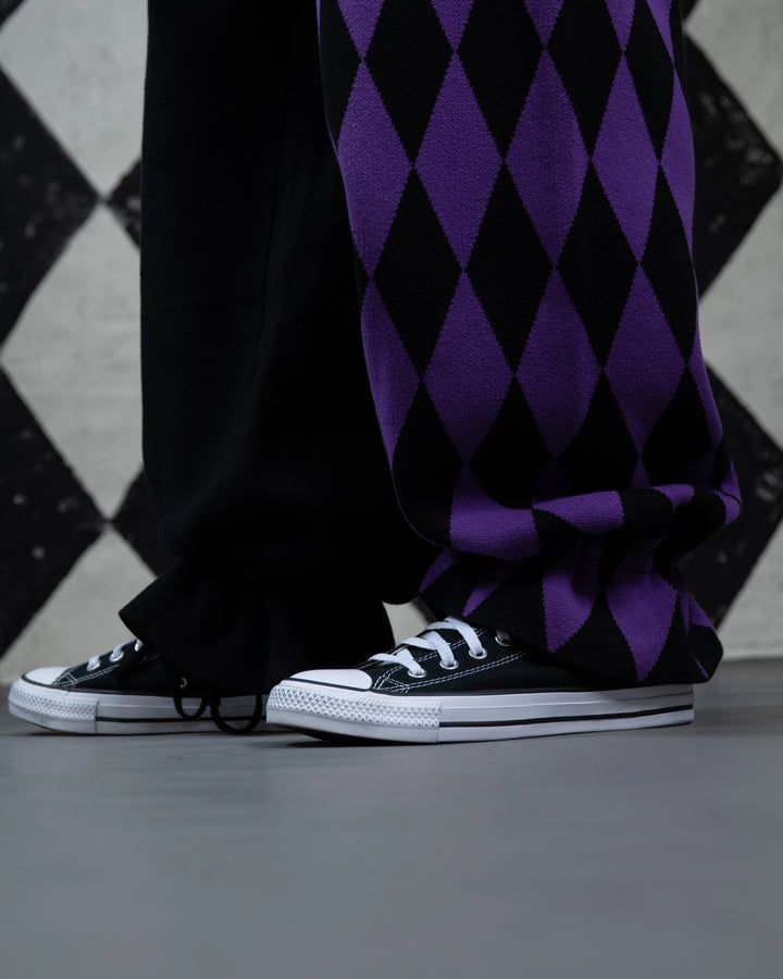 Amethyst Harlequin Knit Pants
