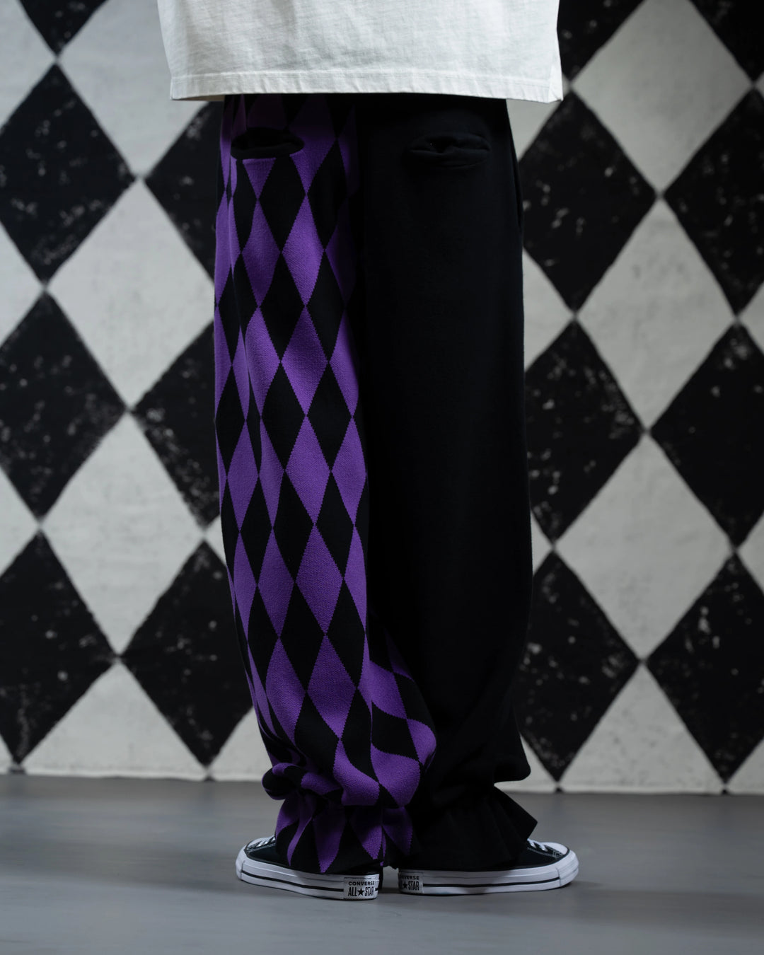 Amethyst Harlequin Knit Pants