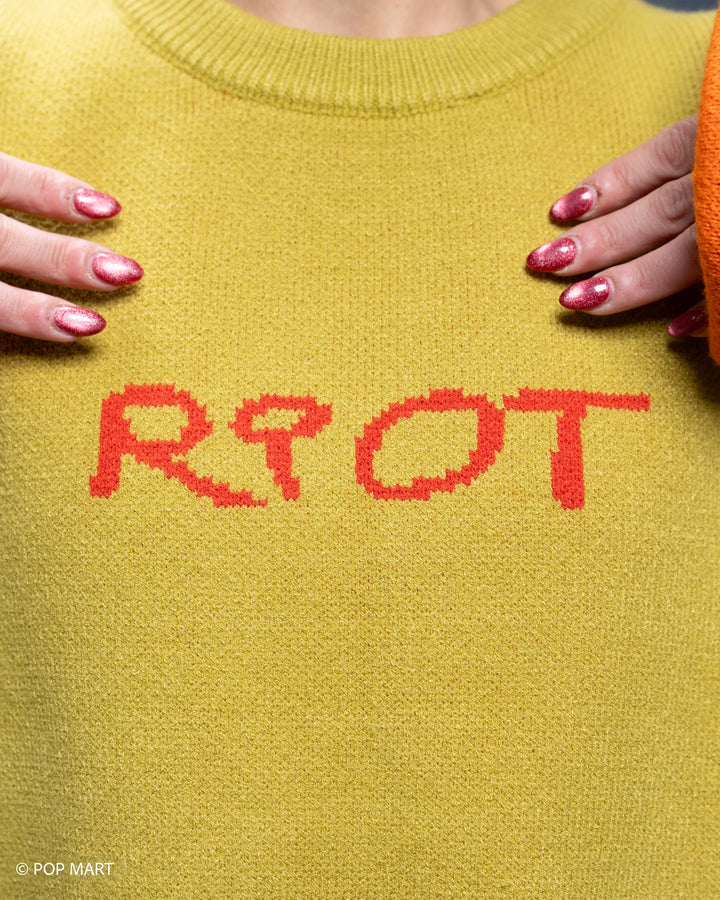 Cropped Flame Sweater