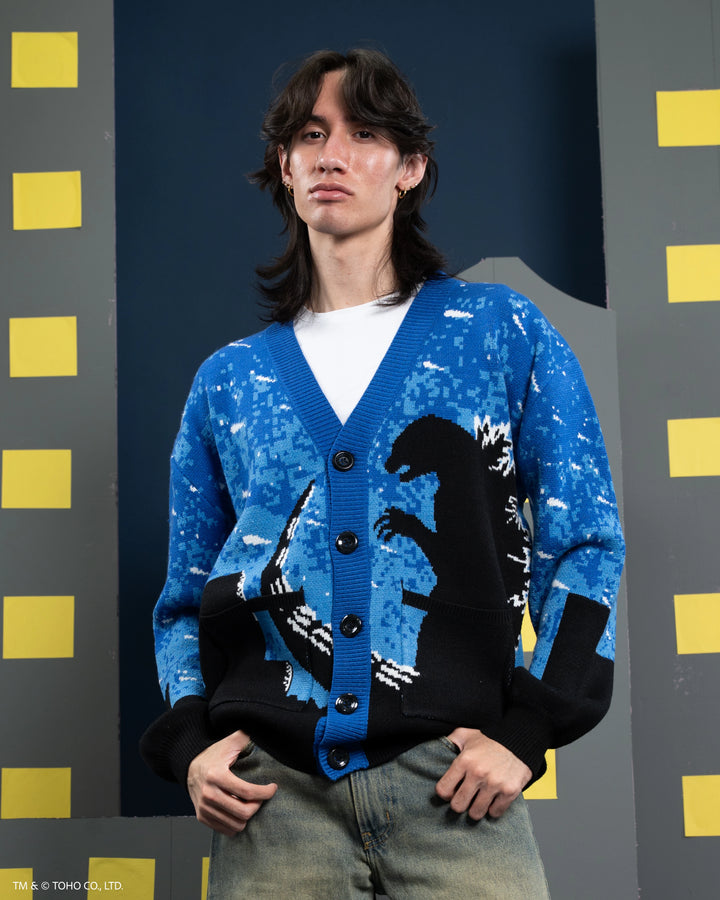 Godzilla Silhouette Cardigan
