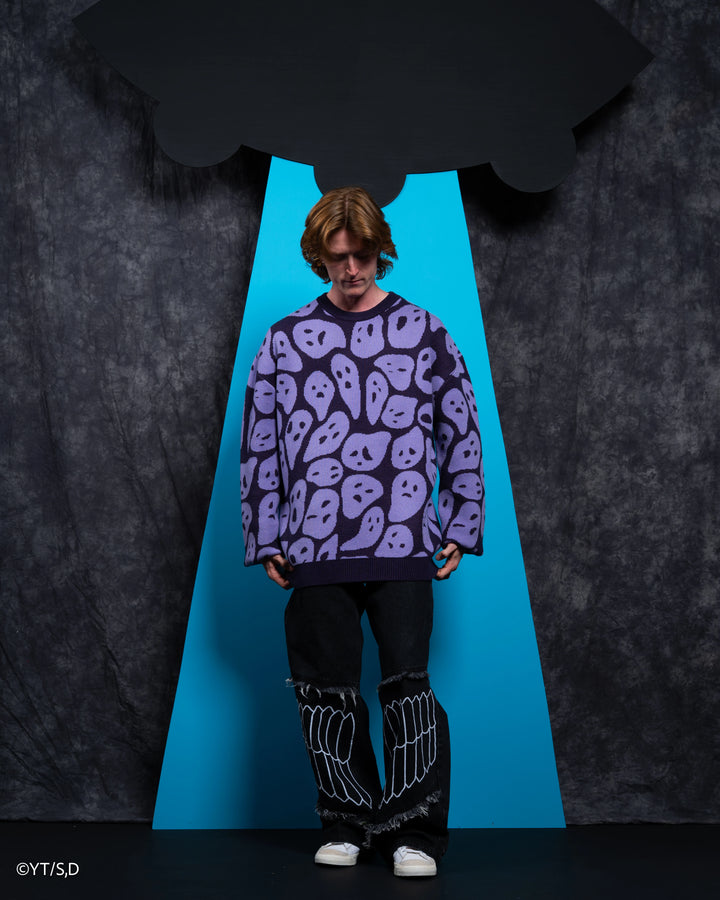 Ghost Patterned Sweater