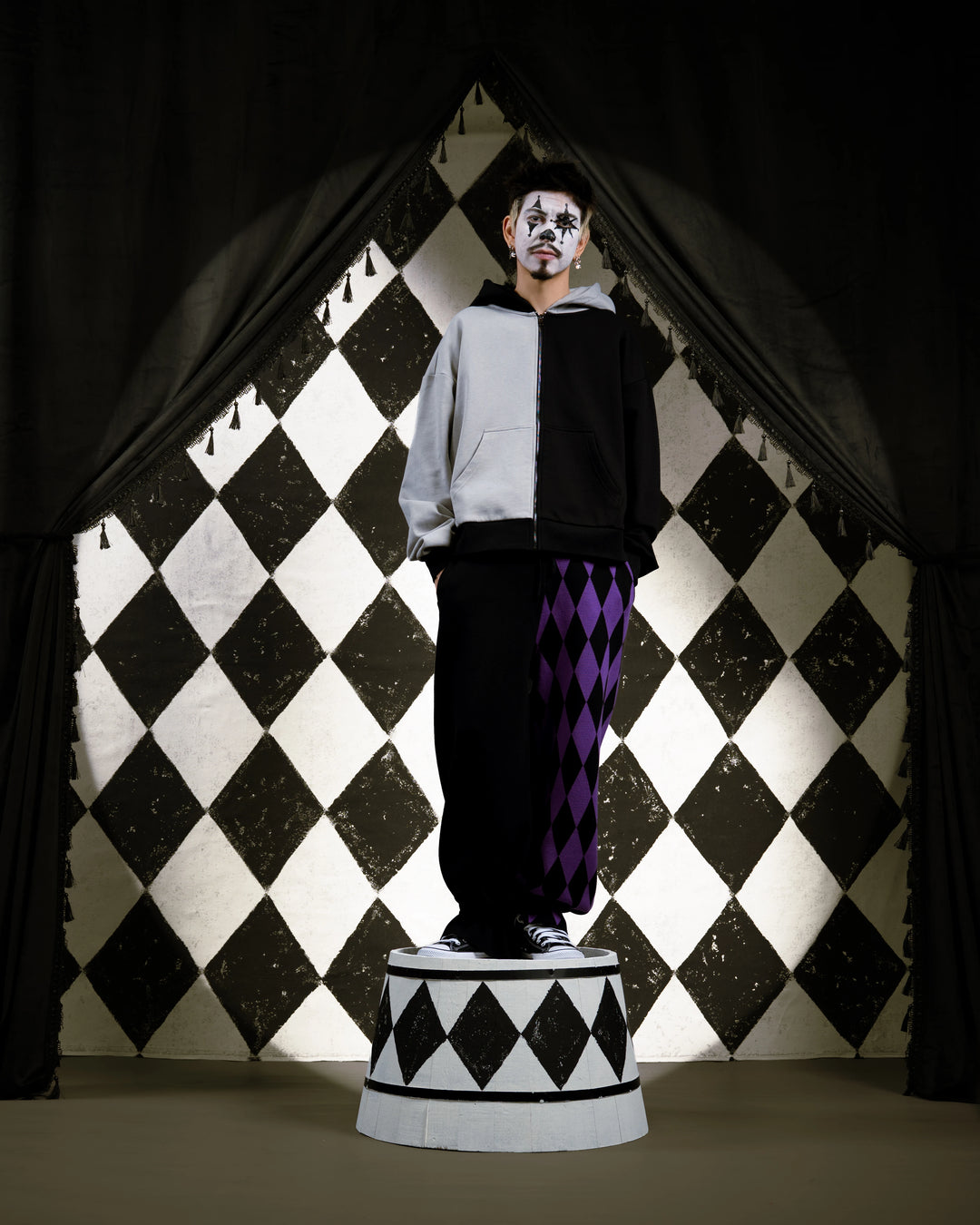 Amethyst Harlequin Knit Pants