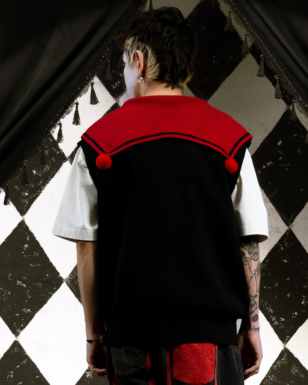 Crimson Harlequin Vest