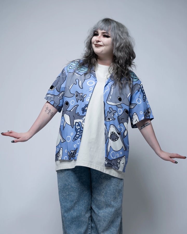 Shark Week Button Up
