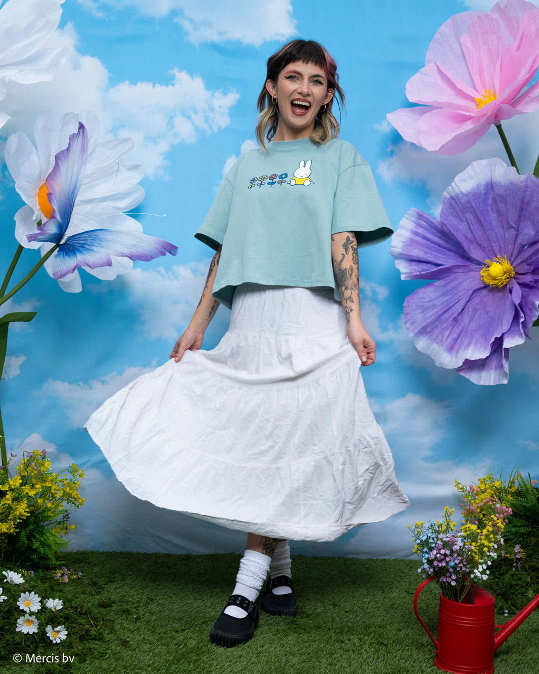 Cropped Miffy Garden Tee