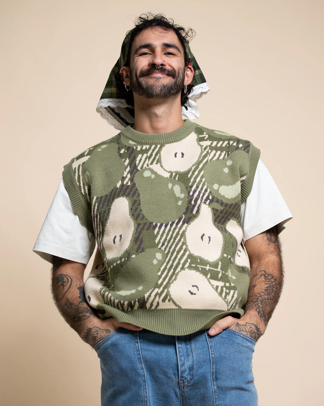 Plaid Pear Vest