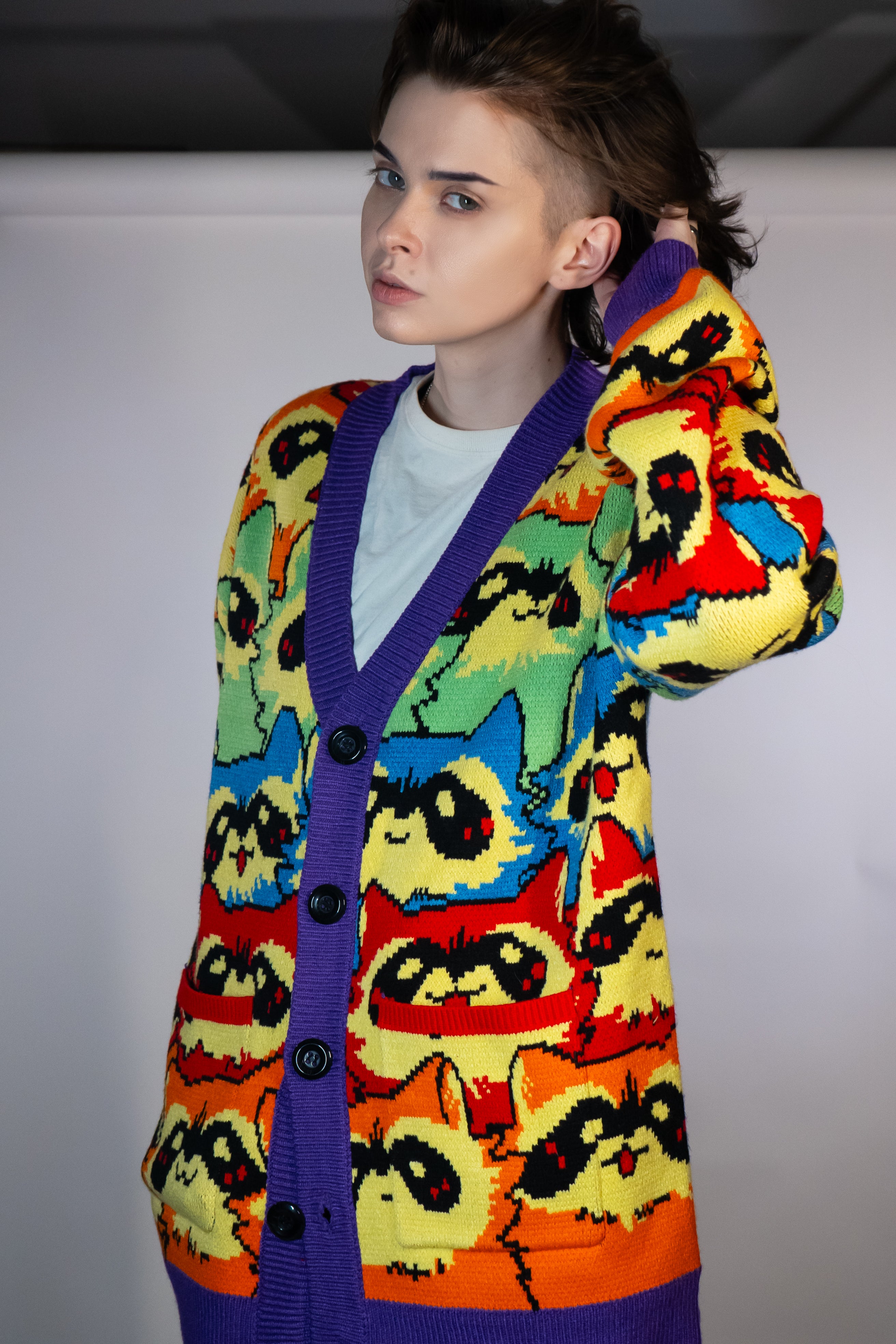 Rainbow Raccoon Cardigan – Steady Hands