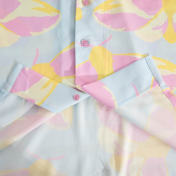 Rosy Maple Moth Button Up