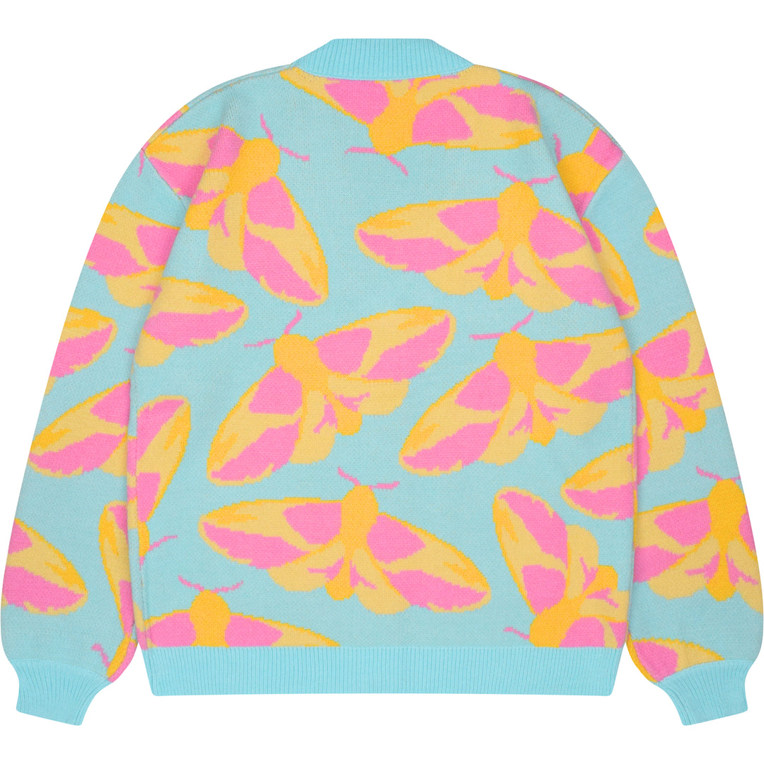 Rosy Maple Moth Cardigan