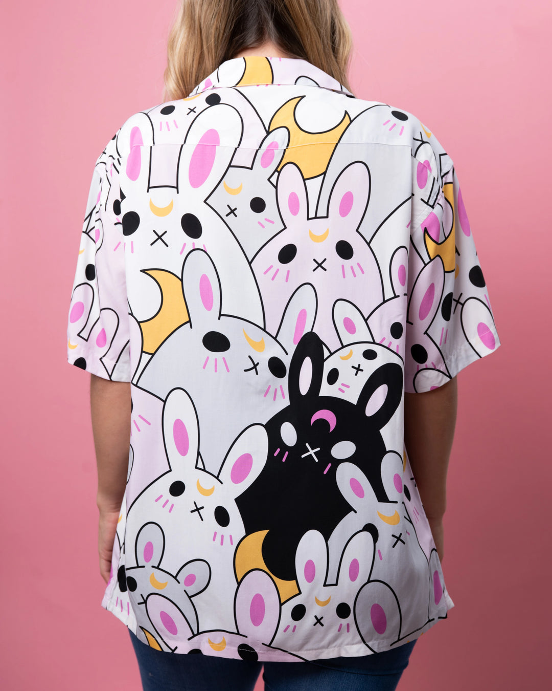 Moon Bunny Button Up