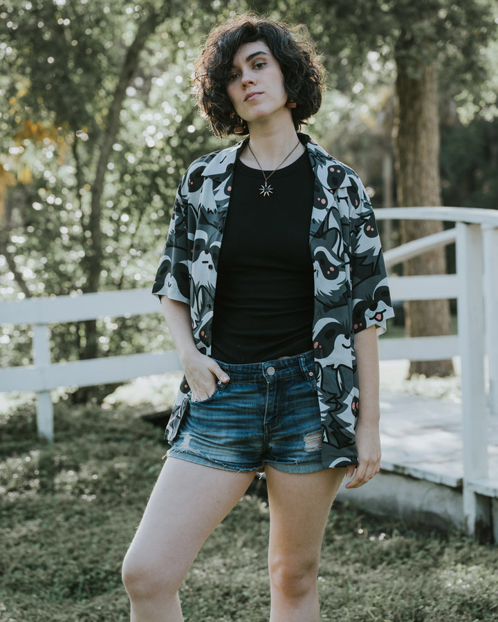 Nice Racc-oon Button Up