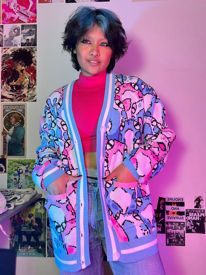 Trans Frog Cardigan